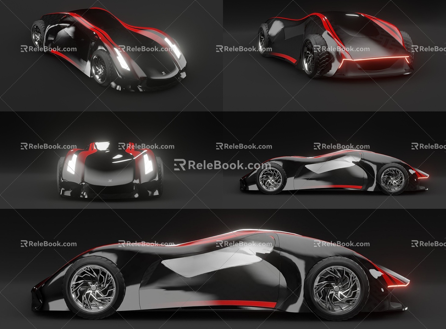 Modern Concept Super sports car Super Cool Super Concept sports car Fantasy Racing Limousine Sport Concept Super sports car 3d model