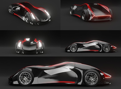 Modern Concept Super sports car Super Cool Super Concept sports car Fantasy Racing Limousine Sport Concept Super sports car 3d model