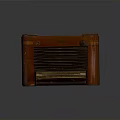 Vintage Radio With Wooden Casing Classic Grille And Retro Knobs Design