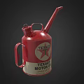 Red Texaco Motor Oil Can With Star Logo Classic Industrial Equipment
