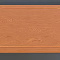 Wooden Cutting Board With Smooth Surface And Natural Grain For Kitchen Use