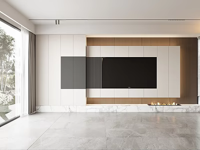 TV background wall 3d model