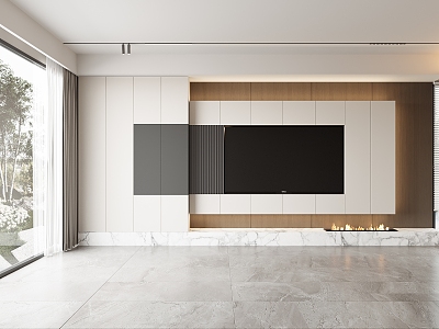 TV background wall model