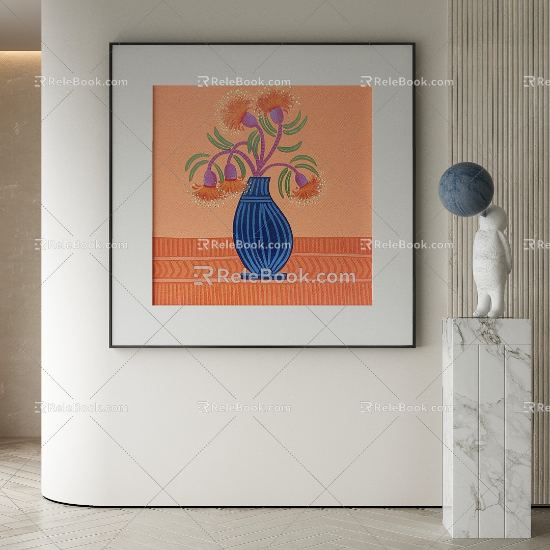 modern decorative painting 3d model