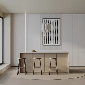 Modern table combination 3d model