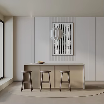 Modern table combination 3d model