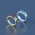 Ring Diamond Ring Gem Ring 3d model