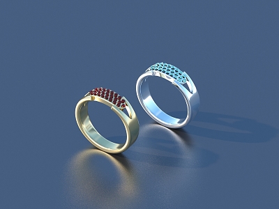 Ring Diamond Ring Gem Ring 3d model