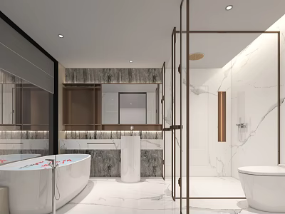 Hotel Toilet Modern Toilet 3d model