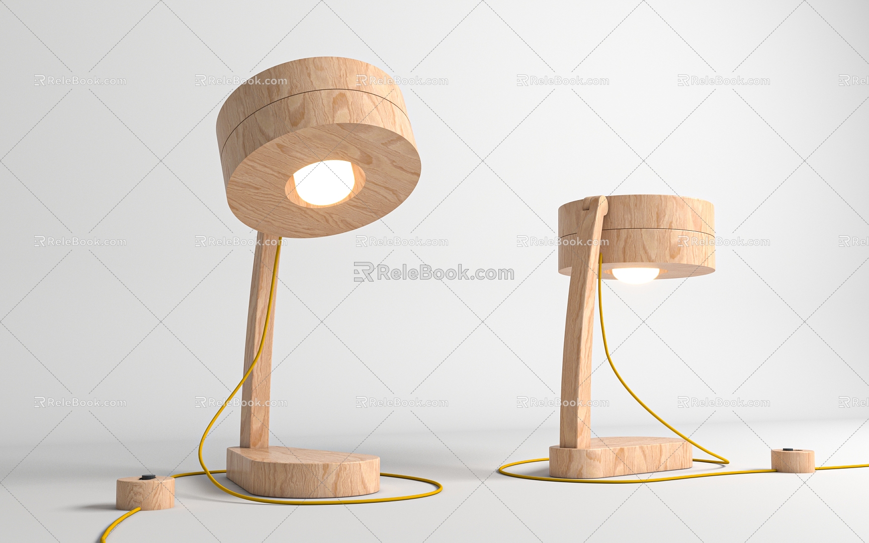 Table Lamp Solid Wood Table Lamp Wooden Reading Lamp Wooden Lampshade Table Lamp Table Lamp Reading Lamp Children's Lamp Small Table Lamp 3d model