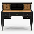 Classic Wooden Vanity Dresser with Spacious Drawers Decorative Legs and Smooth Tabletop