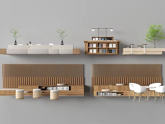 Casual bench 3d model