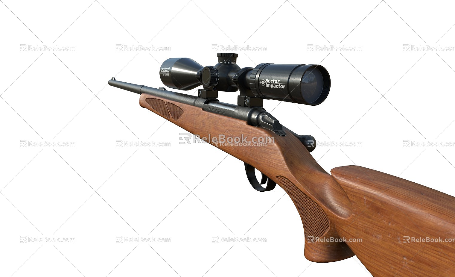 Modern sniper rifle sniper rifle 3d model