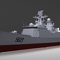 Chinese Navy Type 054A frigate 3d model