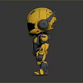 Robot Assistant Small Robot Butler Robot Butler Figure Game Figure 3d model