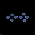 Glowing Blue Circular Decorative Ornament Set With Mystical Runes And Symbols