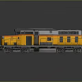 Industrial LOFT train High-speed rail EMU moving rail car Subway car 3d model