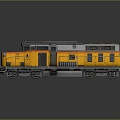 Industrial LOFT train High-speed rail EMU moving rail car Subway car 3d model