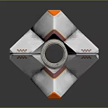Modern monitoring head security monitoring surveillance camera 3d model