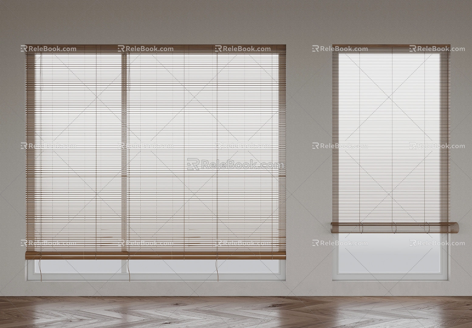 Bamboo curtain 3d model