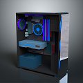 High-end chassis RGB colorful chassis 3d model