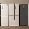Display of Modern Refrigerators and Freezers in Assorted Colors and Multiple Styles