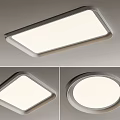 minimalist ceiling lamp 3d model