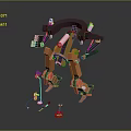 Modern Robot Singing Robot Performing Characters 3d model