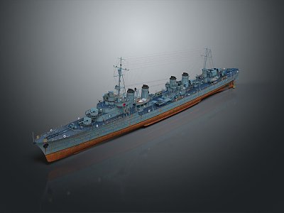 Modern Warship Ship Warship 3d model