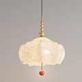 Elegant Vintage Chandelier with Gold Metal Frame and White Floral Shade
