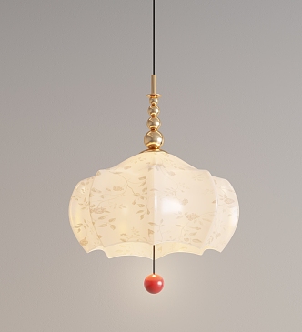 Chandelier Cream Wind Chandelier Restaurant Chandelier Bedside Chandelier Decorative Chandelier Lampshade Chandelier 3d model