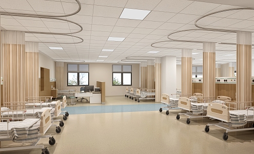 Modern Postpartum Rehabilitation Area 3d model