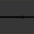 Black Tactical Baton With Non Slip Grip And Durable Metal Structure Design