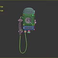 Vintage Telephone Classic Home Living Essential With Retro Design And Metal Body