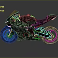 Sleek Black Sport Motorcycle With Modern Aerodynamic Design And Glossy Finish