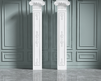 European Roman Column 3d model