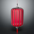 Traditional Red Lantern Furniture With Gray Frame And Hanging Design For Home Interior