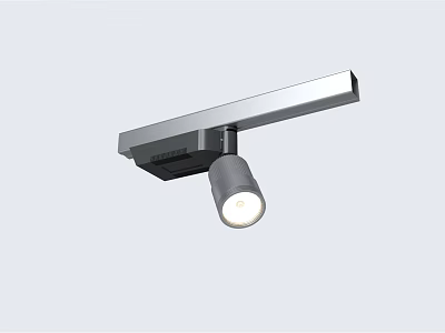 Sleek Modern Downlight Spotlight With Adjustable Head Metal Finish And White Light 3d model
