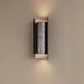 Modern Wall Lamp On Beige Wall With Metallic Frame And Warm Light 3d model