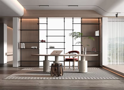 Modern study 3d model
