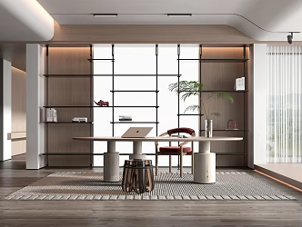 Modern study 3d model