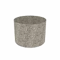 Cylindrical Stone Construction Element With Irregular Stacked Stones And Rustic Texture 3d model