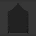 Outdoor Pyramid Top Tent with Side Walls and Sturdy Metal Frame Structure