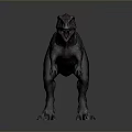 Realistic 3D Rendered Dinosaur Model With Red Spines And Colorful Skin