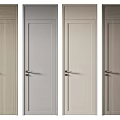 Modern Hinged Doors With Various Color Options And Wooden Texture Design 3d model