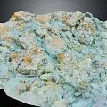 Scenic Garden Landscape Featuring Blue White Yellow Rocks With Crystalline Rough Surface