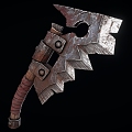 Orc meat cleaver axe knife 3d model