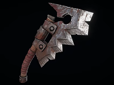 Heavy Duty Metal Axe with Wooden Handle Sharp Blade Durable Hardware Tool 3d model Heavy Duty Metal Axe with Wooden Handle Sharp Blade Durable Hardware Tool 3d model