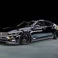 Sleek Black Sedan With Modern Sporty Design And Glossy Alloy Wheels