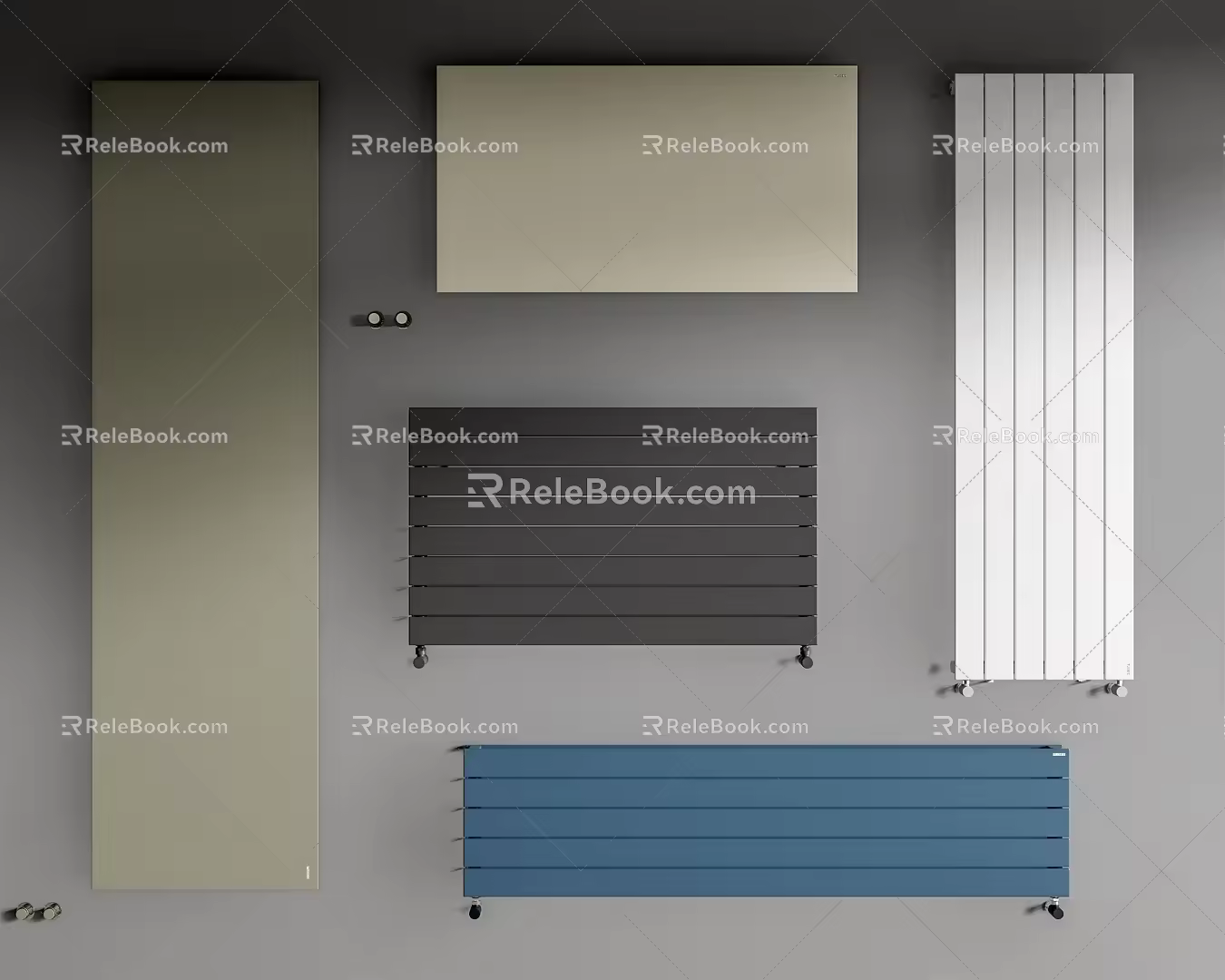 Modern radiator radiator combination 3d model